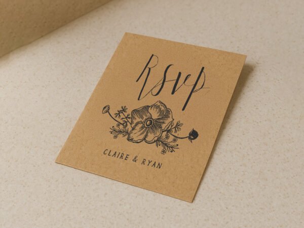 Invitations 18pt Kraft Paper